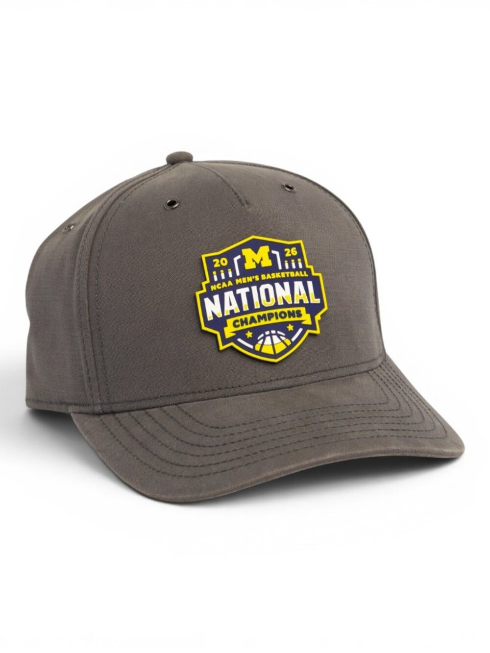 Michigan Wolverines 2026 Basketball National Champions 3D Snapback Canvas Hat